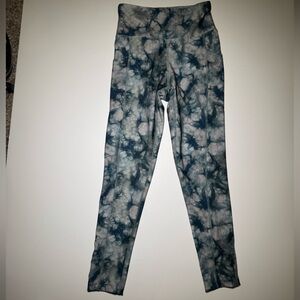 Teal and grey Tie-Dye Leggings